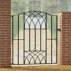Altarnun Steel Stepped Bow Top Tall Garden Gate