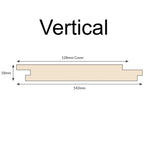 British Larch Shadow Gap 145mm x 19mm Cladding