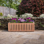 Ruby Ready Larch Slatted Planter