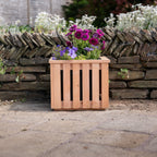 Ruby Ready Larch Slatted Planter