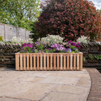 Ruby Ready Larch Slatted Planter