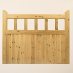 Cottage Scandinavian Redwood Mortise & Tenon Side Gate