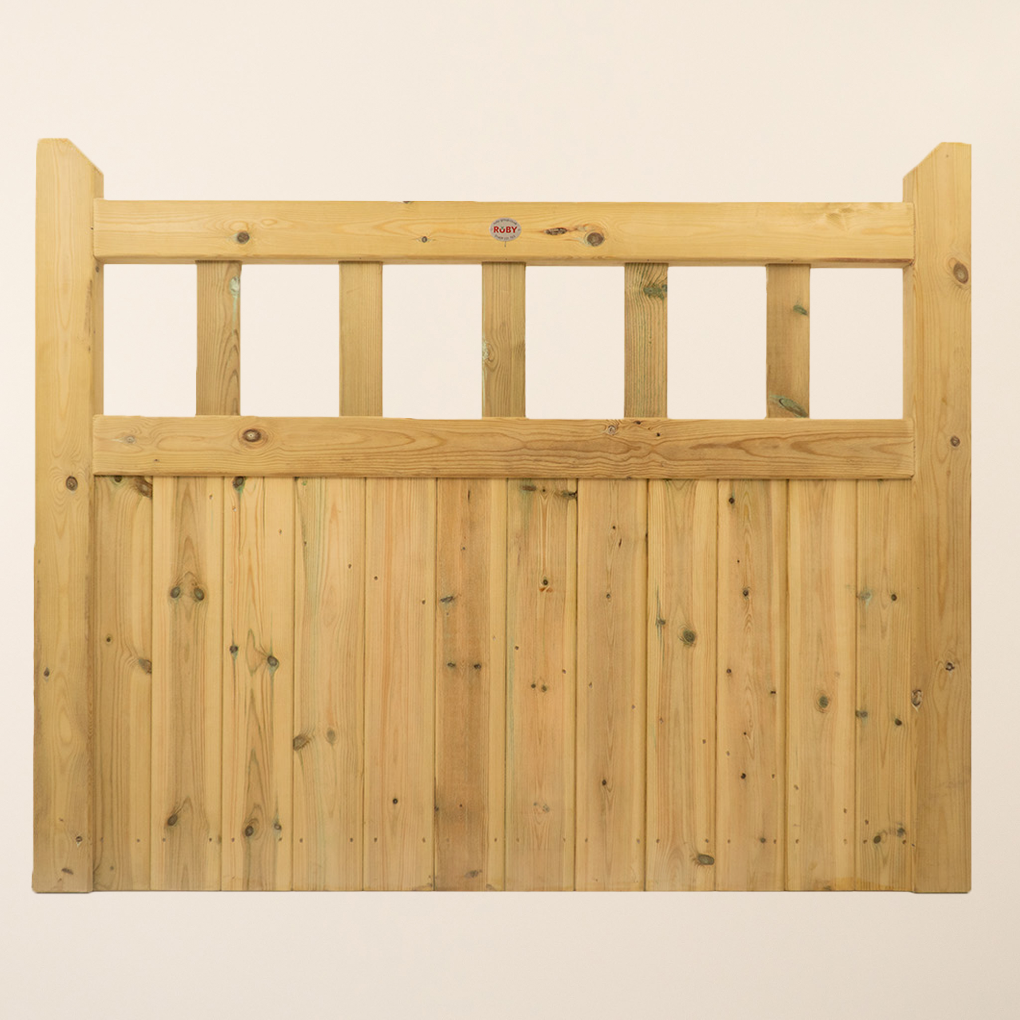 Cottage Scandinavian Redwood Mortise & Tenon Side Gate