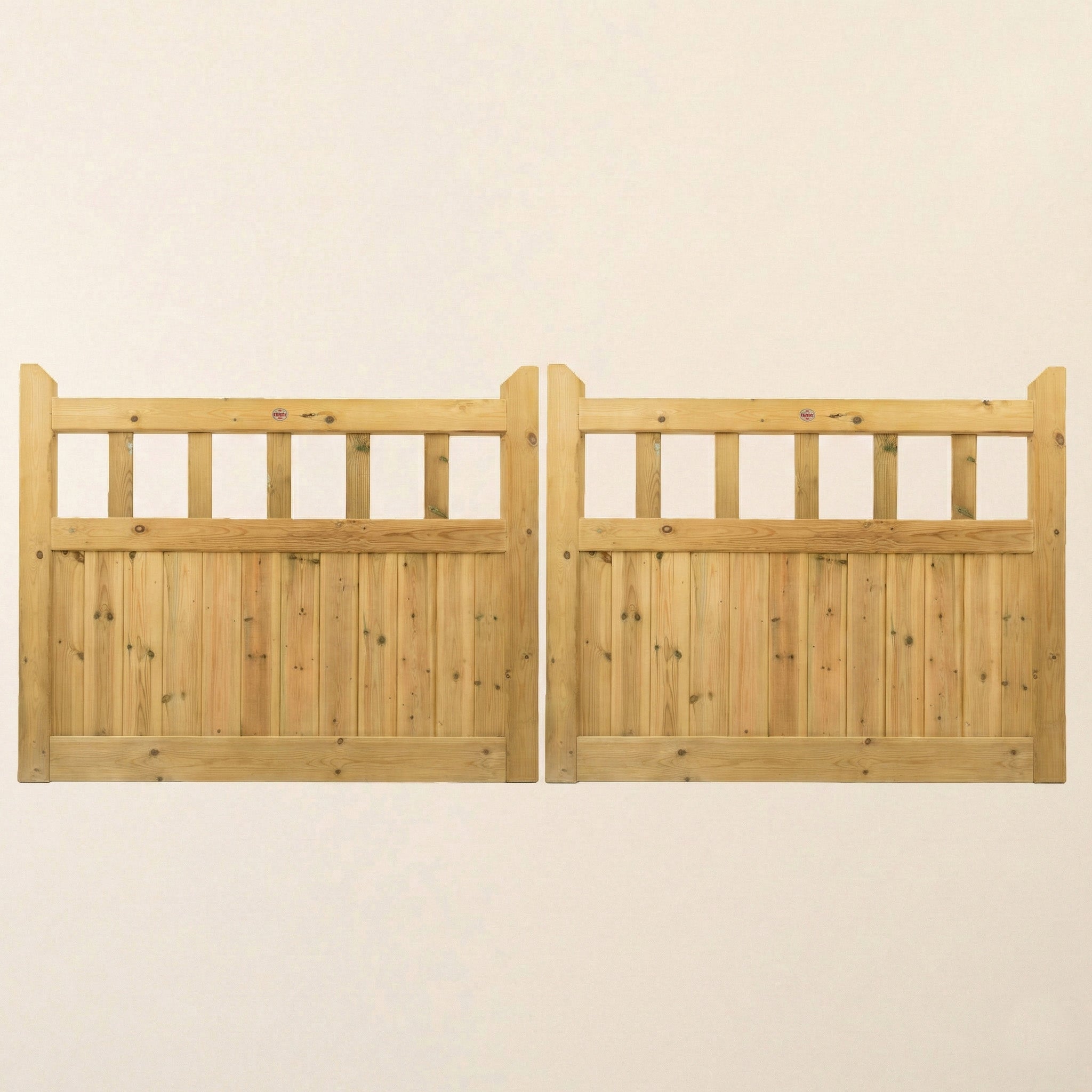 Cottage Scandinavian Redwood Sliding Driveway Gate