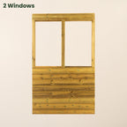 Felt Roof Pressure-Treated Featheredge Pent Shed