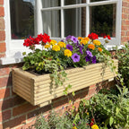Scandinavian Redwood Long Decking Window Box Planter