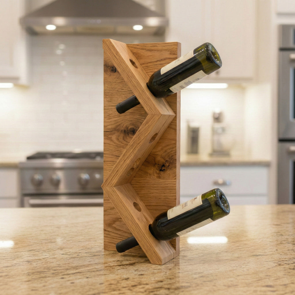 Falmouth Scandinavian Pine Wine Bottle Rack