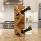 Falmouth Scandinavian Pine Wine Bottle Rack