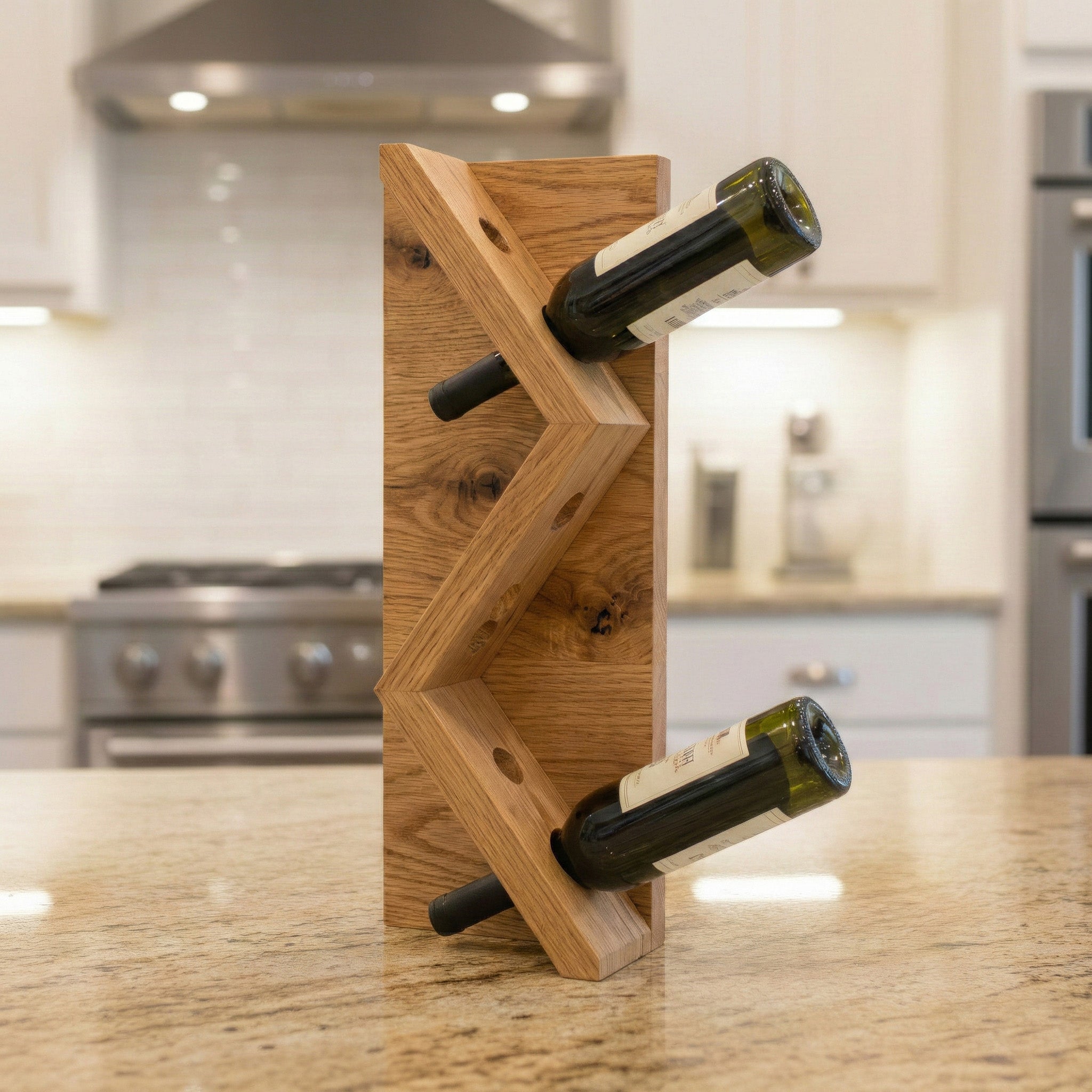 Falmouth Scandinavian Pine Wine Bottle Rack