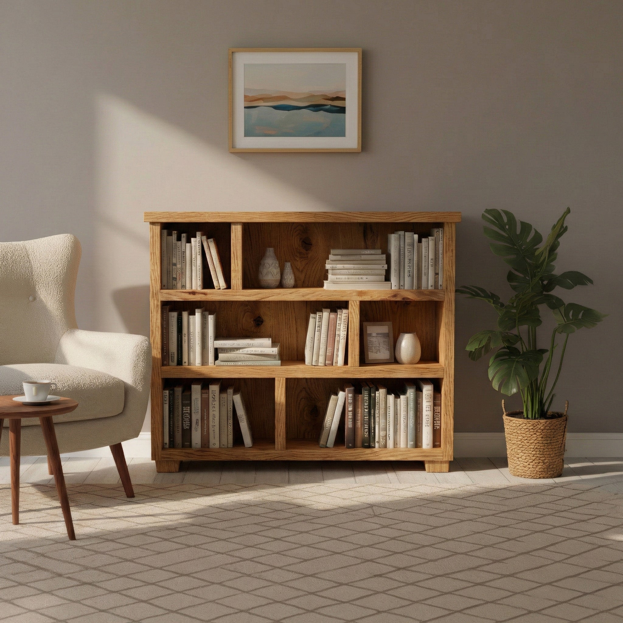 Topsham Scandinavian Pine Bookcase