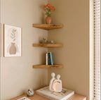 Scandinavian Pine Corner Shelf