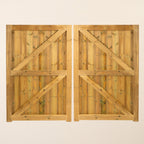 Croyde Scandinavian Redwood Mortise & Tenon T&G Driveway Gate Pair