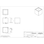 Metal Corten Cube Planter