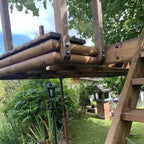 Redwood 100mm Treated Half-Round Rails