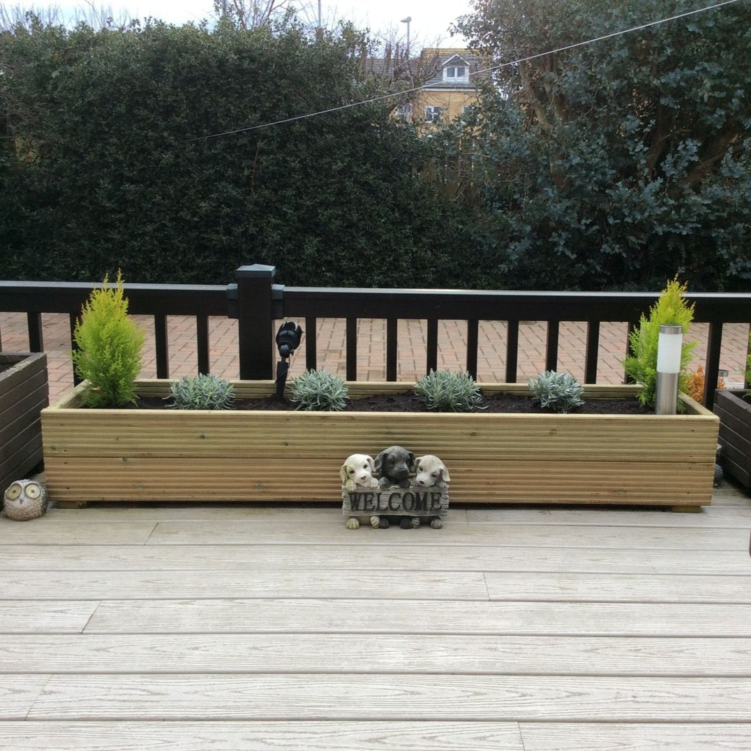 Scandinavian Redwood Decking Planter