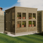 Pent Roof Pressure Treated Timber Potting Shed