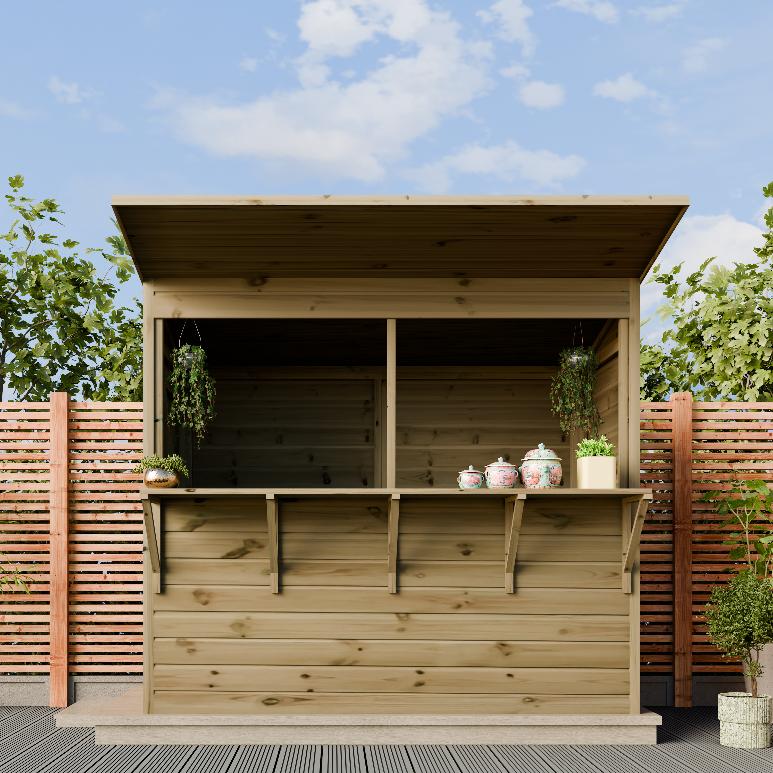 Premium Pressure-Treated Timber Pub Shed