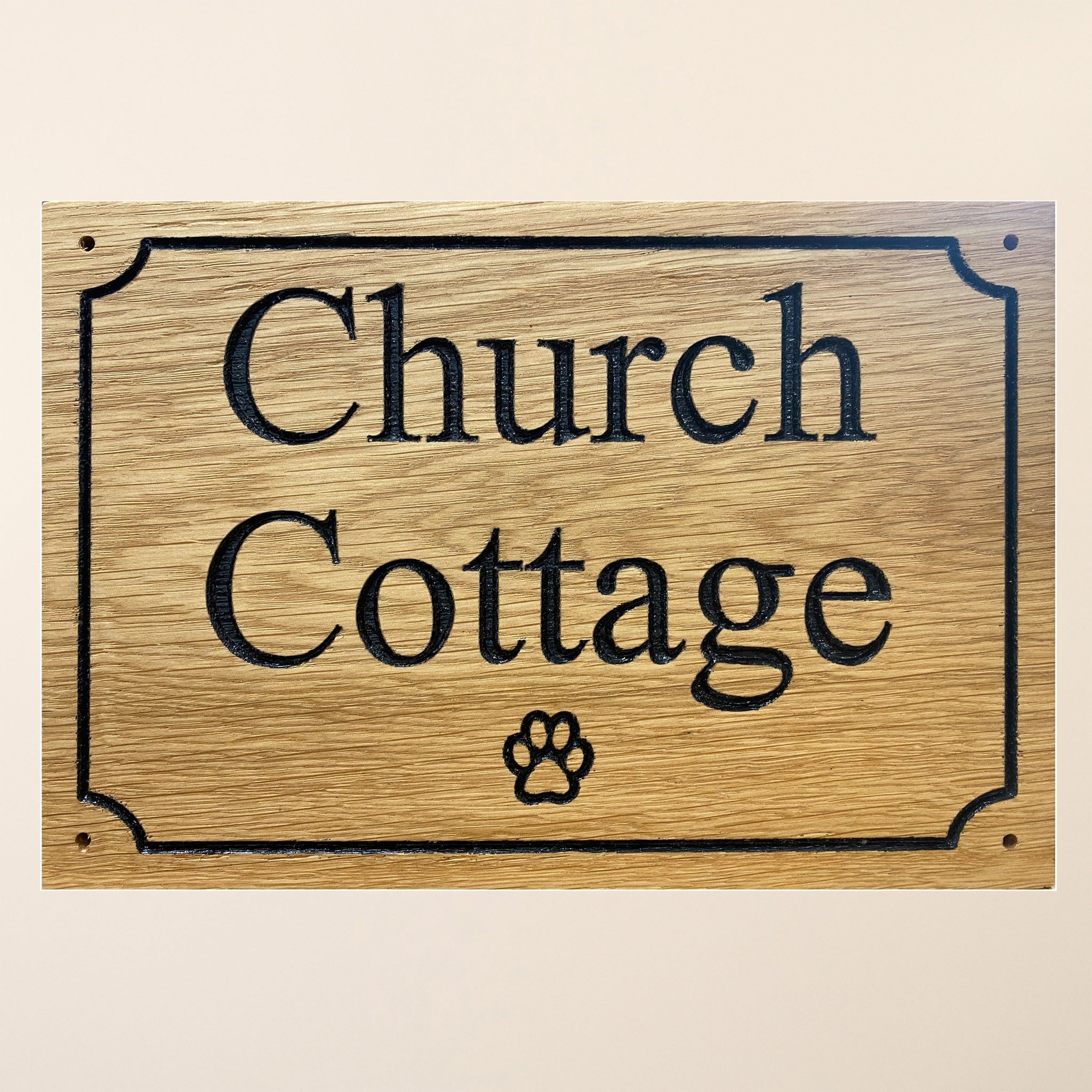 Personalised Oak Entrance Gate Sign