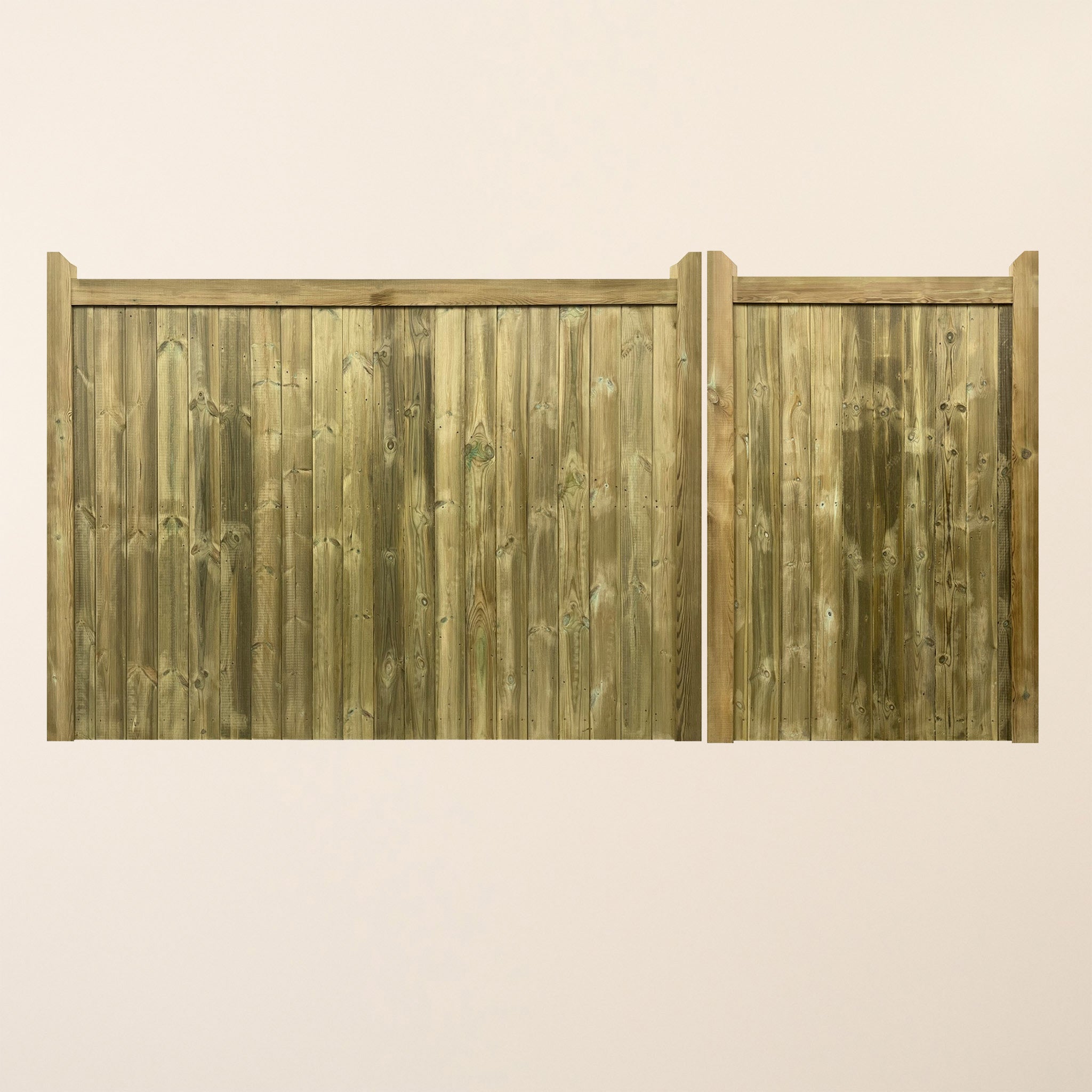 Highampton 3/4 Split Scandinavian Redwood T&G Entrance Gate (Pair)