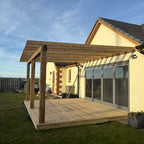 Ruby Lean-To Structure Open Roof Pergola