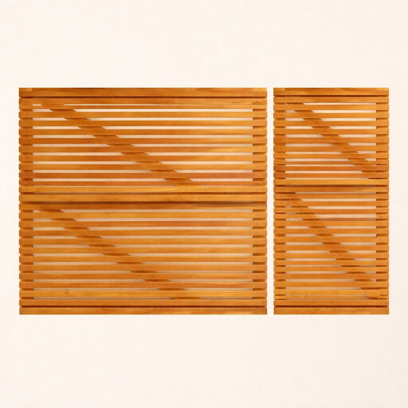 Iroko Slatted 3/4 Split Entrance Gate (Pair)