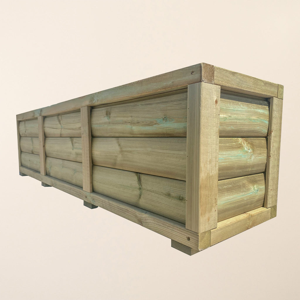 Scandinavian Redwood Luxury Loglap Planters