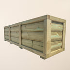 Scandinavian Redwood Luxury Loglap Planters