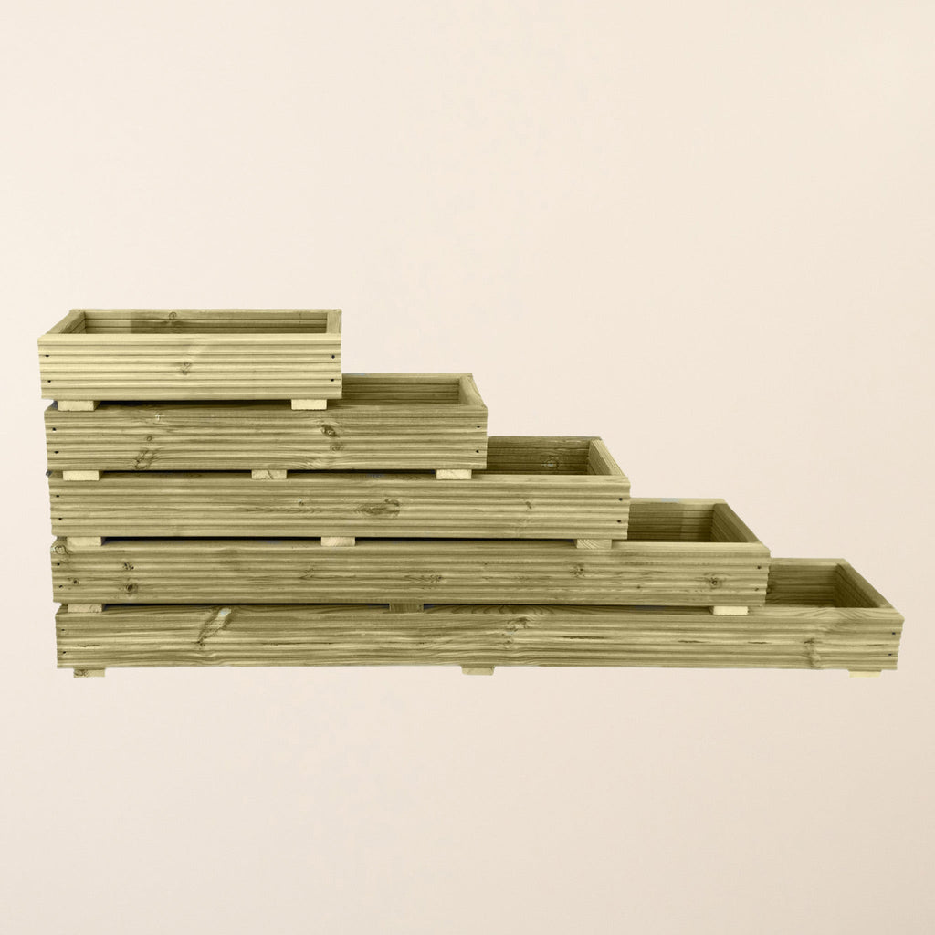 Scandinavian Redwood Long Decking Window Box Planter