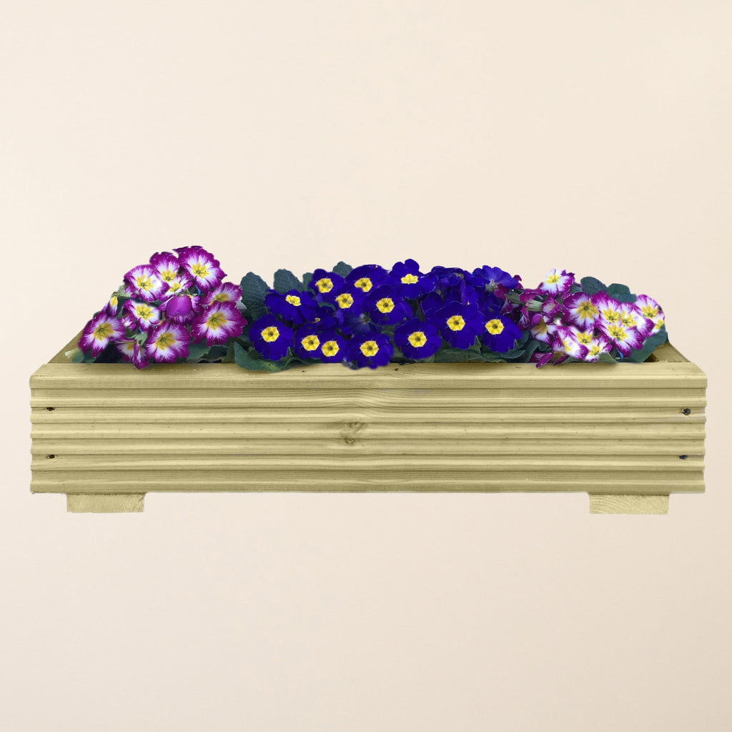 Scandinavian Redwood Long Decking Window Box Planter