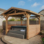 Half-Height Slatted Wall with Pergola Kit (Individual Wall)