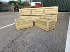 Scandinavian Redwood Luxury Loglap Planters