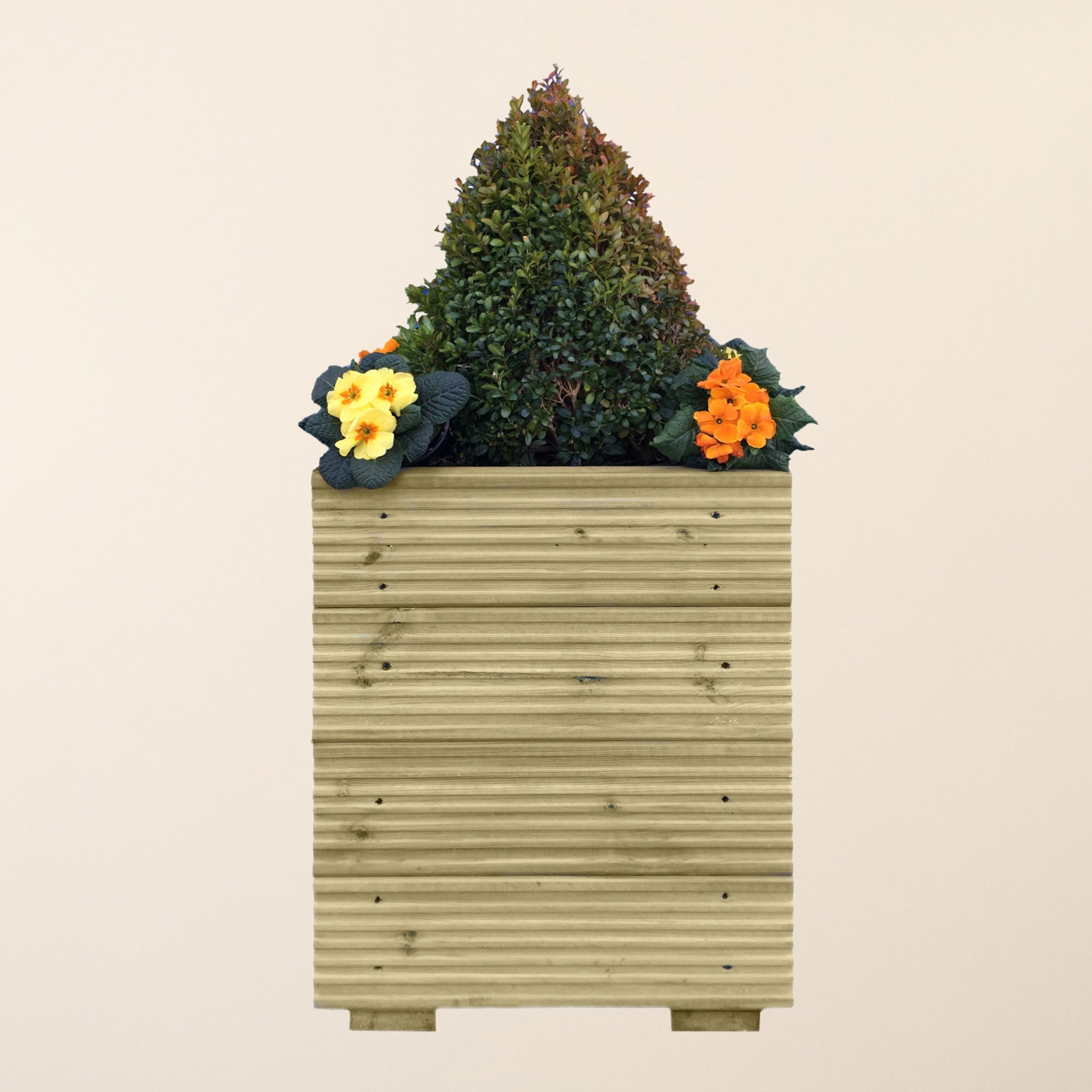 Scandinavian Redwood Square Decking Planter