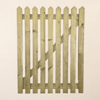 Picket Treated Wooden 4ft x 3ft Garden Gate