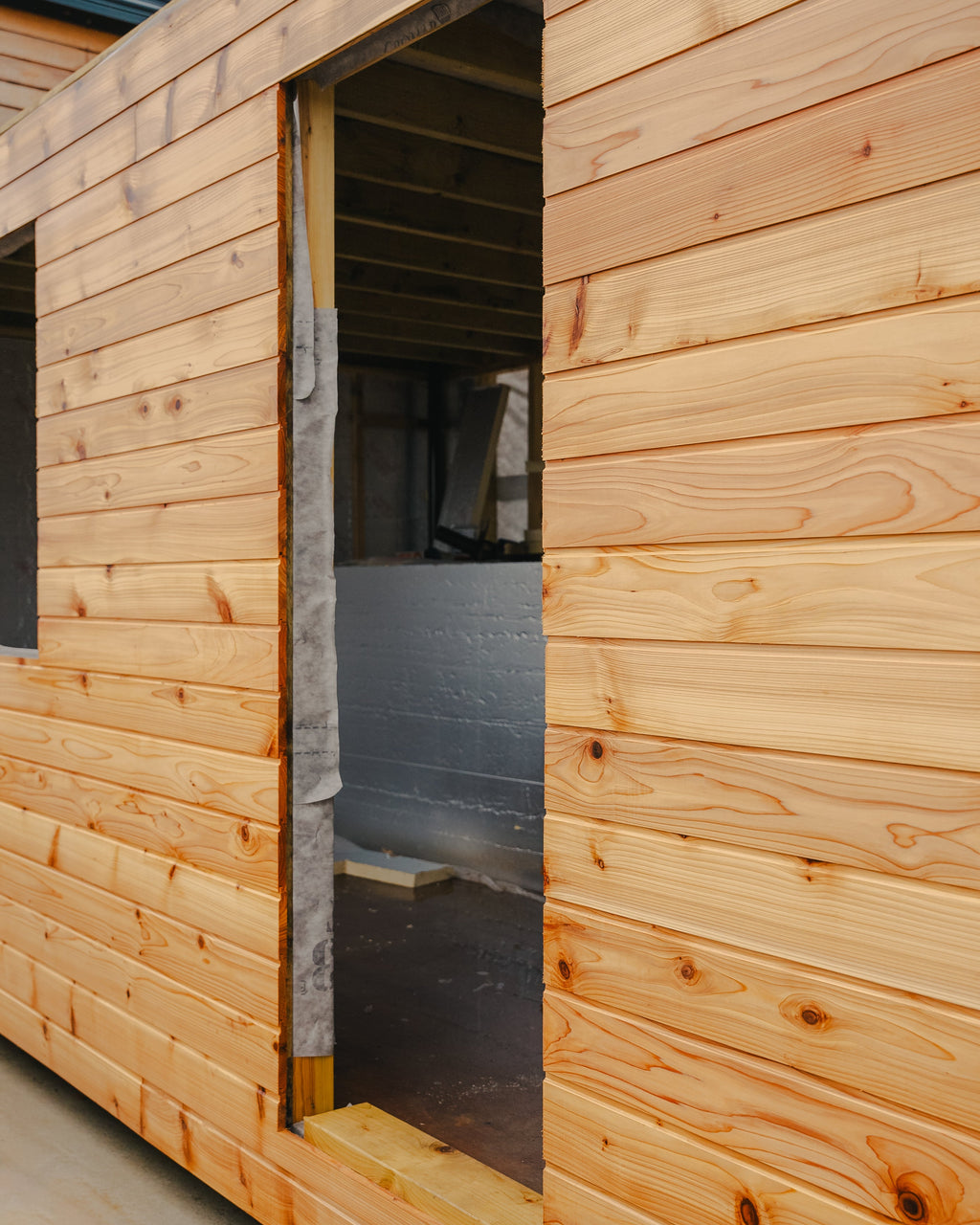 Planed British Cedar Shadow Gap 145mm x 19mm Cladding