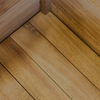 Premium Iroko Hardwood Slatted Planter