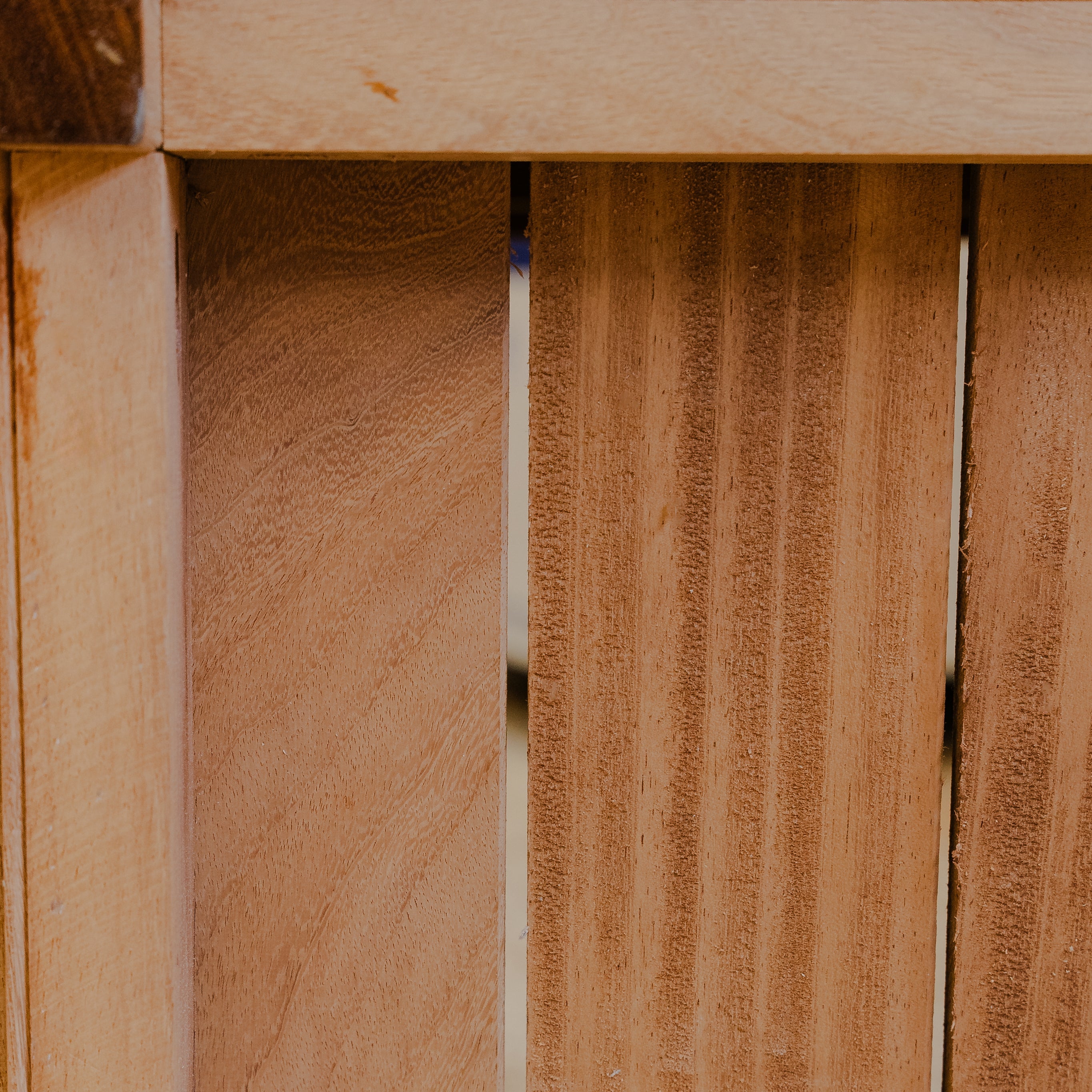 Premium Iroko Hardwood TGV Planter