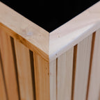 Premium Cedar Vertical Slatted Panel Planter