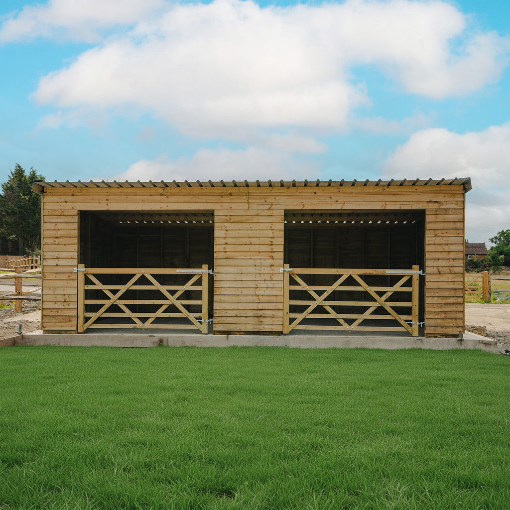 Featheredge Cladding Wooden Field Shelter