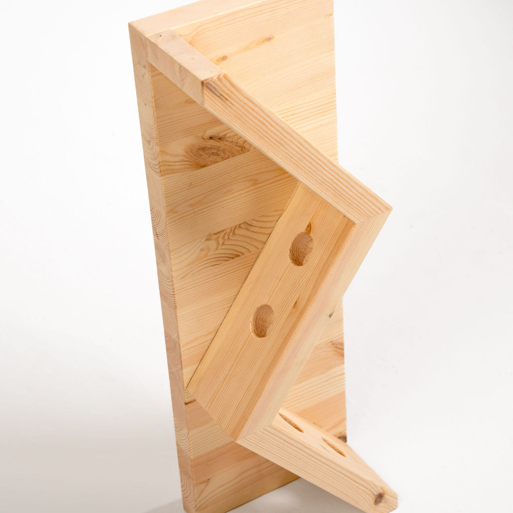 Falmouth Scandinavian Pine Wine Bottle Rack