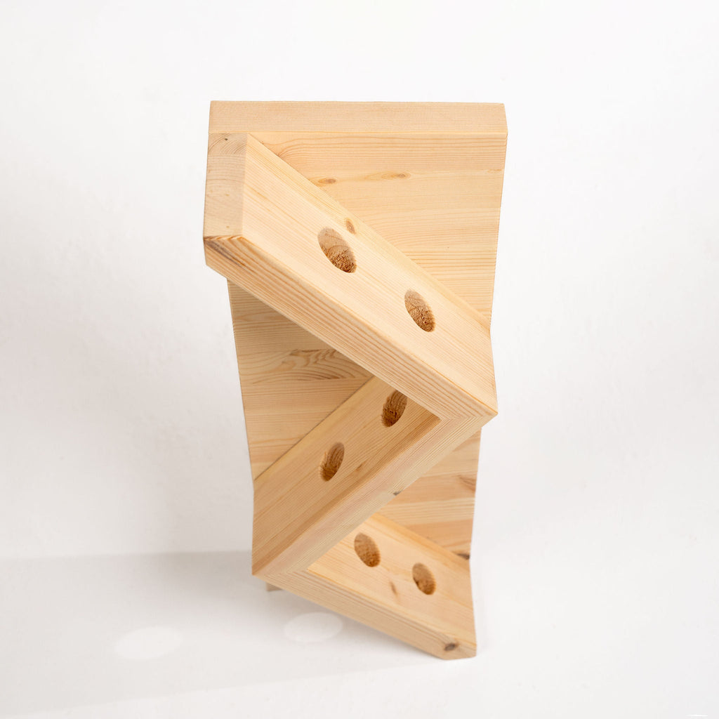 Falmouth Scandinavian Pine Wine Bottle Rack