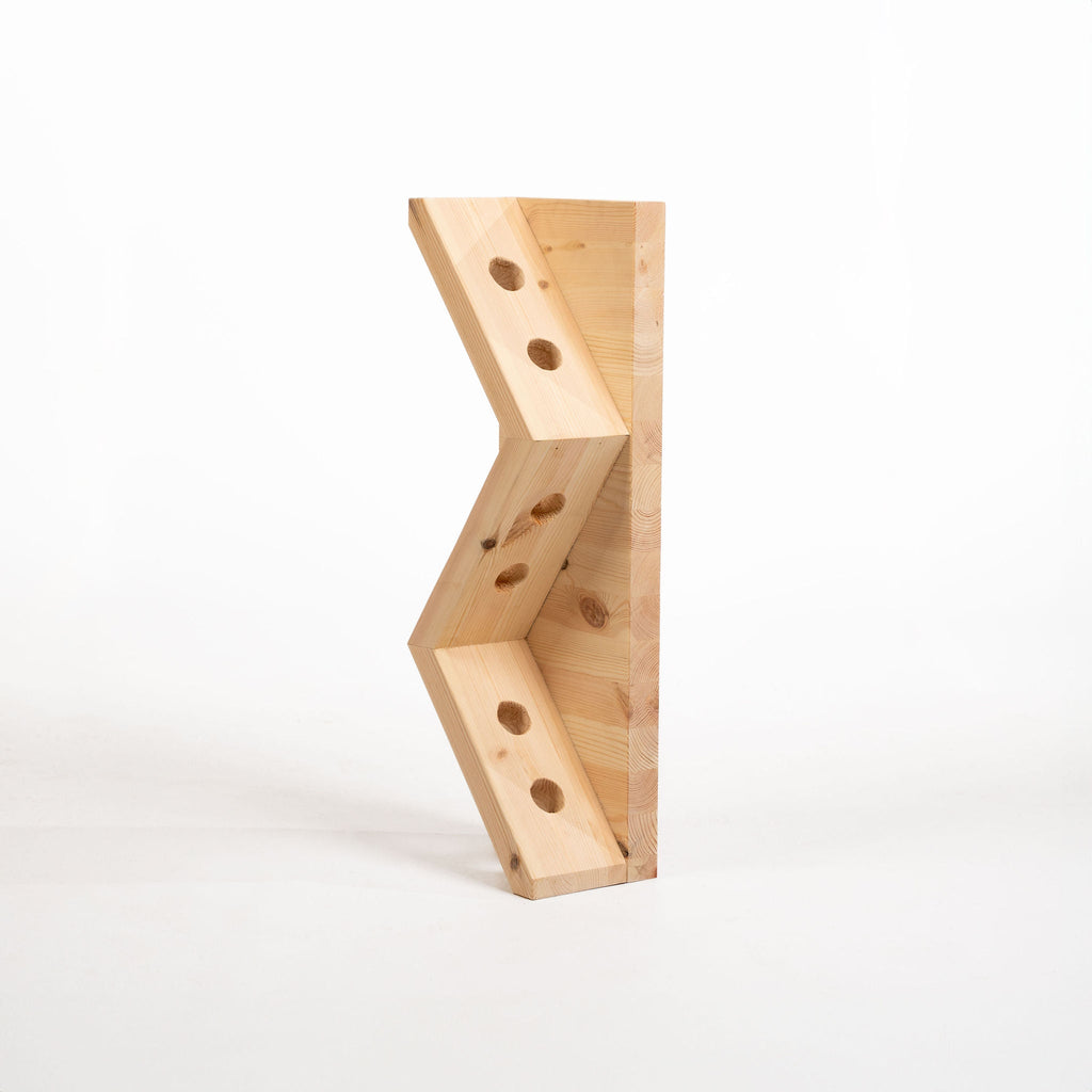 Falmouth Scandinavian Pine Wine Bottle Rack