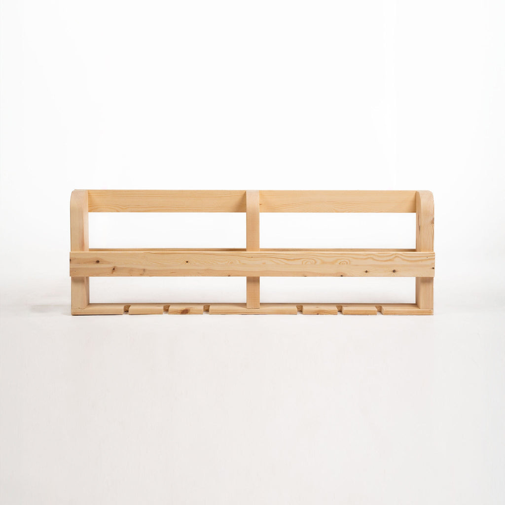 Wellington Scandinavian Pine Wine Rack & Glass Store