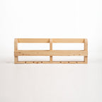 Wellington Scandinavian Pine Wine Rack & Glass Store