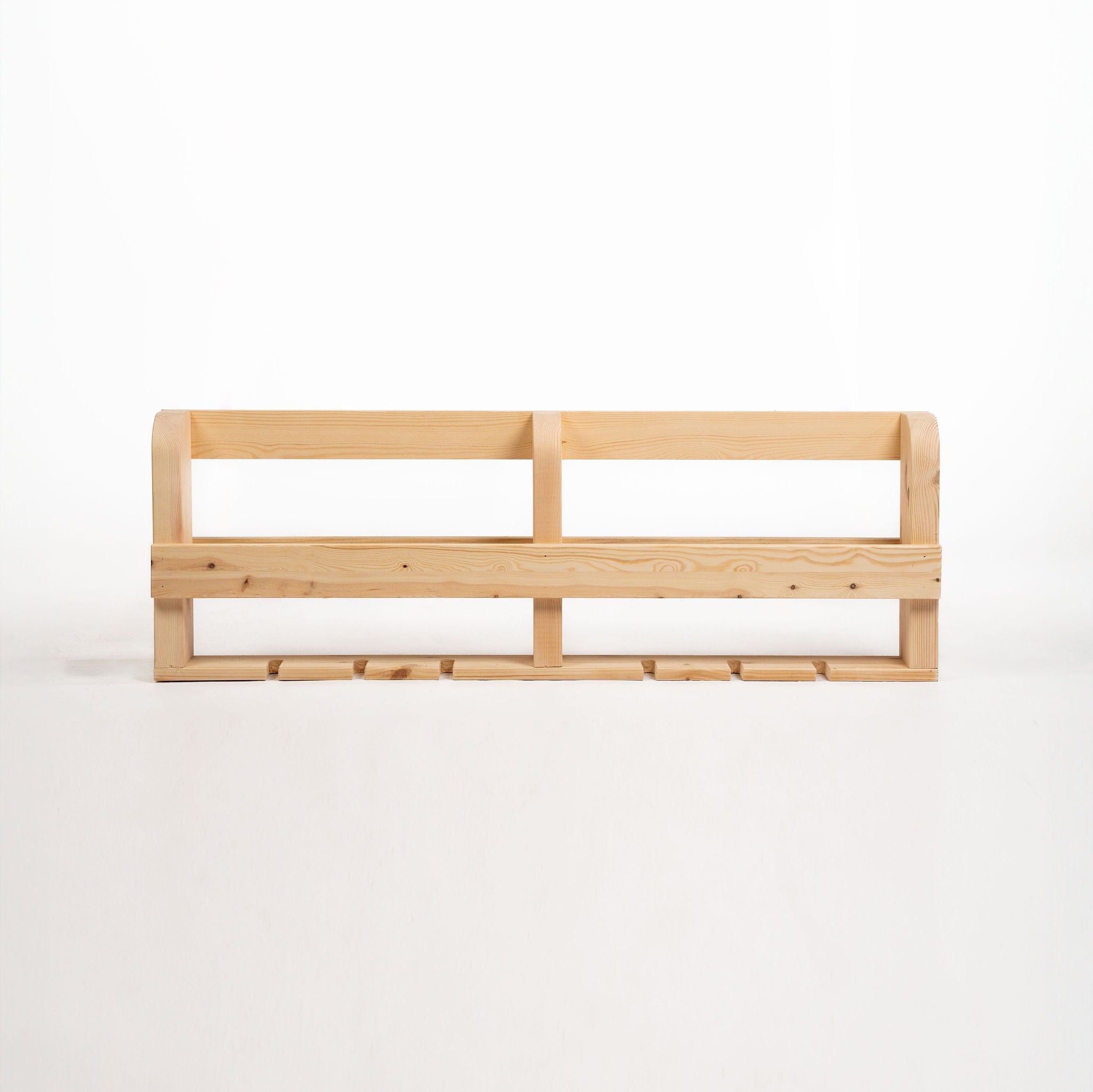 Wellington Scandinavian Pine Wine Rack & Glass Store