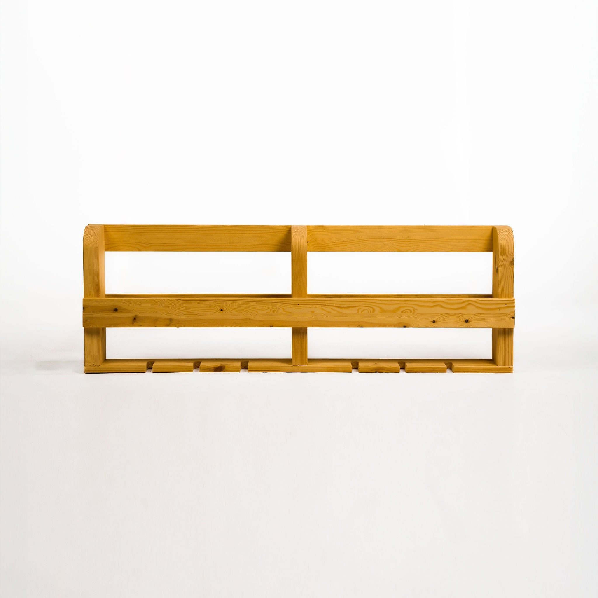Wellington Scandinavian Pine Wine Rack & Glass Store