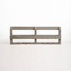 Wellington Scandinavian Pine Wine Rack & Glass Store