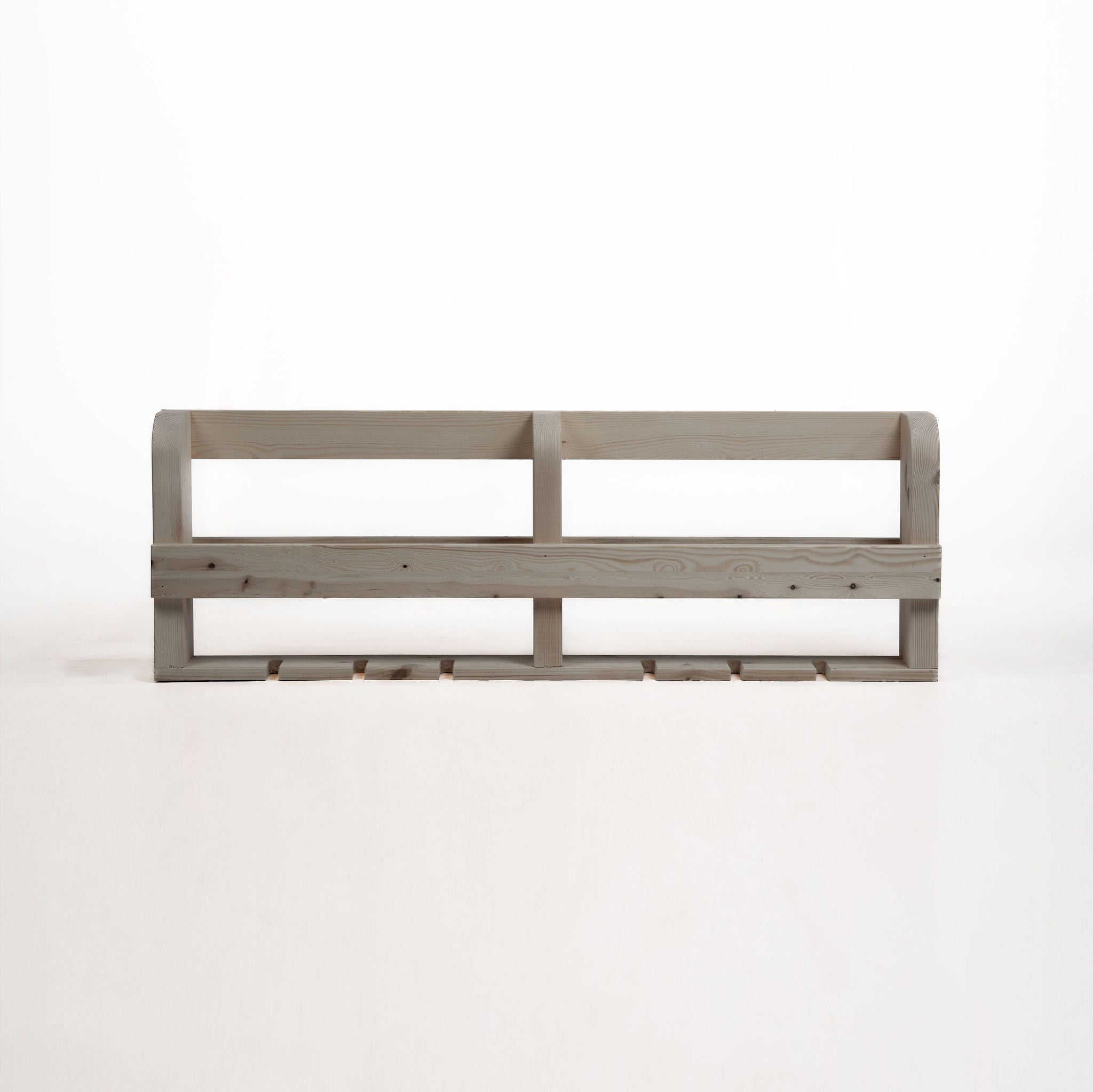 Wellington Scandinavian Pine Wine Rack & Glass Store