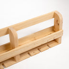 Wellington Scandinavian Pine Wine Rack & Glass Store