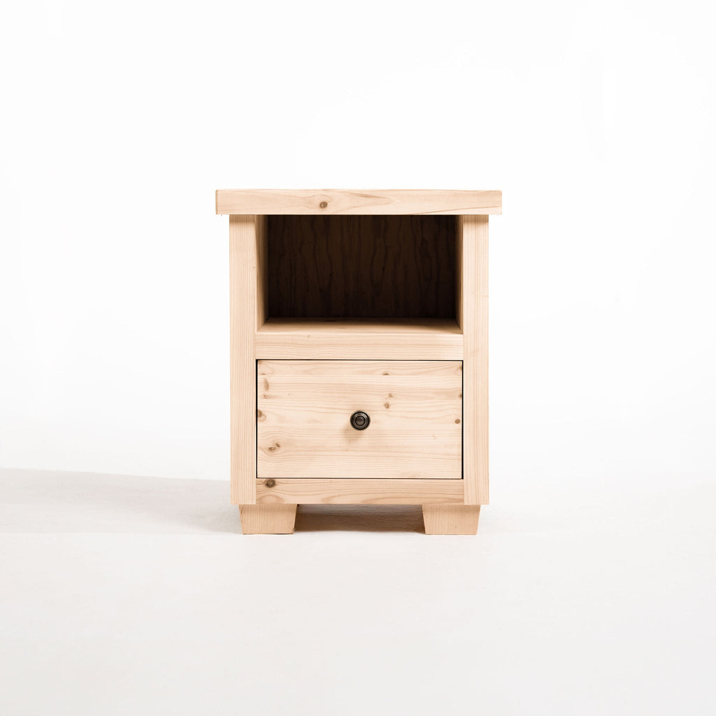 Brixham Scandinavian Pine Bedside Table