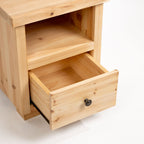 Brixham Scandinavian Pine Bedside Table